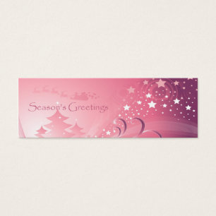 Balise cadeau de Noël rose