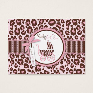Balise cadeau fille Cheetah Pink D