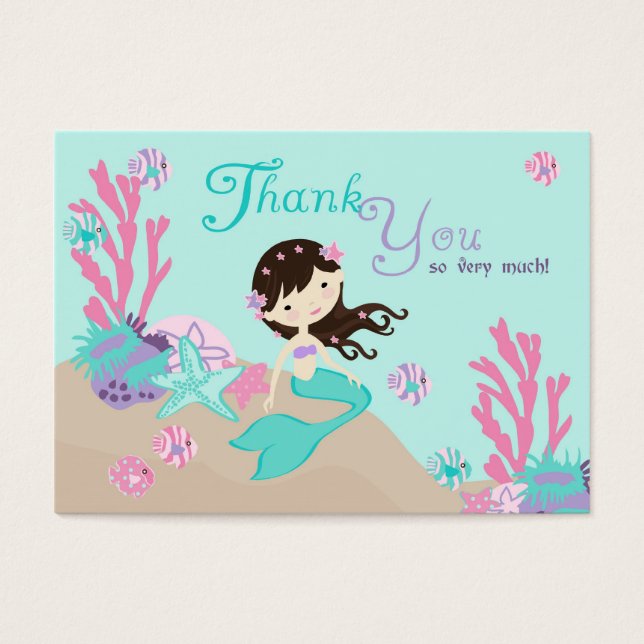 Balise cadeau Little Mermaid TY L2 Brunette (Devant)