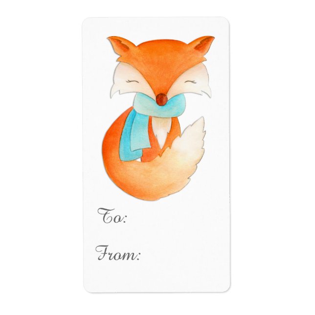 Balise cadeau pour petits renards de Noël (aller e (Devant)