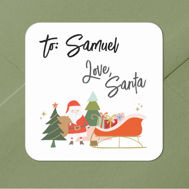Balise cadeau Sticker de Père Noël (Créateur téléchargé)