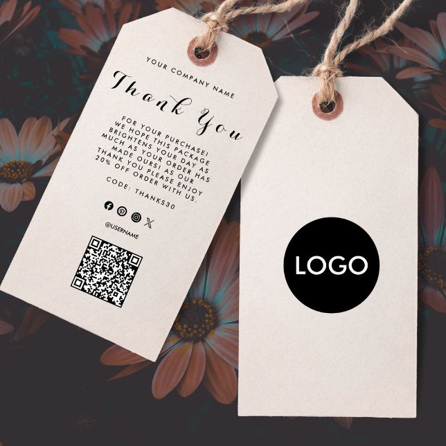 Balise d'accrochage du Étiquette de code QR du log (Créateur téléchargé)