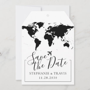 Balise de bagage Carte Enregistrer la date - Chois