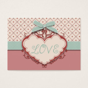Balise de cadeau I Love Jacquard