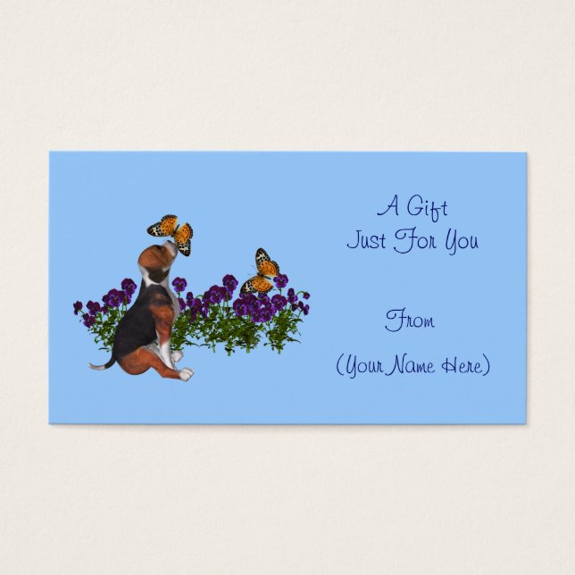 Balise de carte cadeau personnalisée pour les papi (Devant)