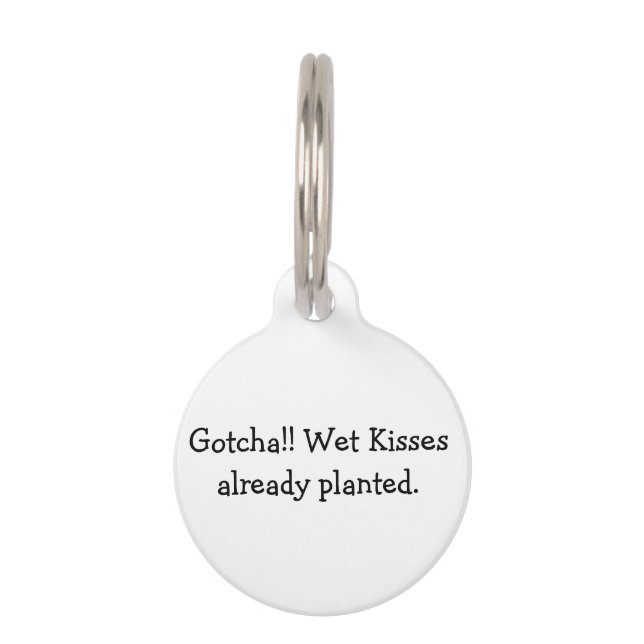 Balise de chien amusant, identification (Devant)