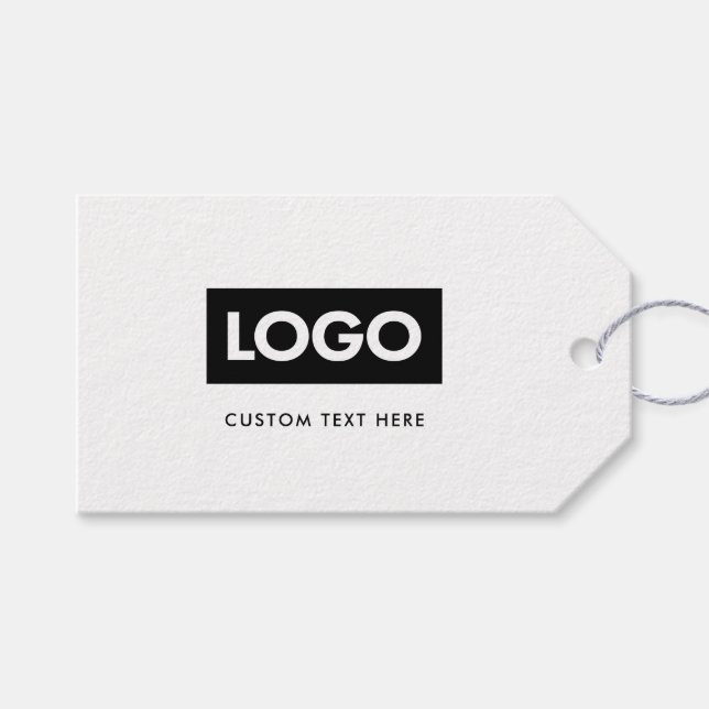 Balise de Étiquette du logo d'entreprise moderne (Devant (Horizontal))