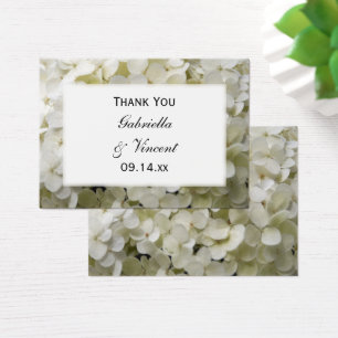 Balise de Mariage blanc Hydrangea Flower Merci Fav