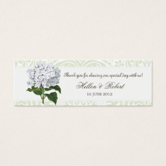 Balise de mariage vintage blanche Hydrangea Favor
