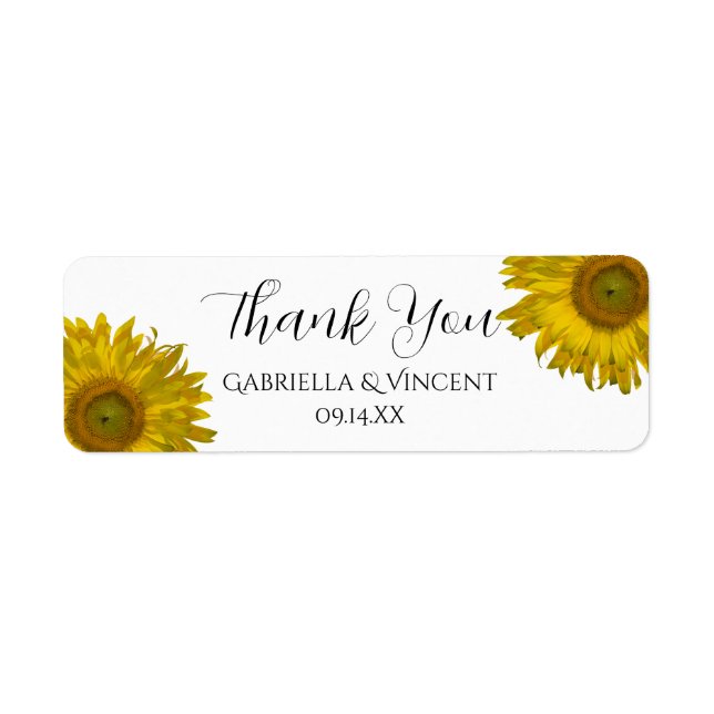 Balise de Merci de tournesol jaune Favoriser (Devant)