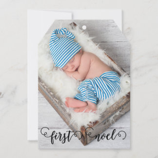Balise de Noël pour bébé First Noel Carte photo ru