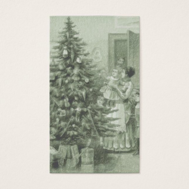 Balise de Noël victorienne Carte de visite (Devant)