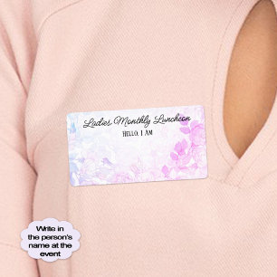 Balise de nom du Étiquette frontalier floral du gr