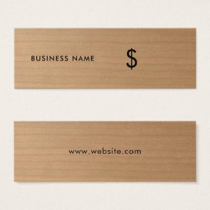 Balise de prix Brown cool en bois