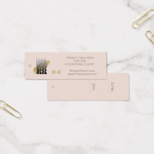 Balise de prix de l'habillement du logo simple