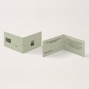 Balise de prix du vêtement UPC Logo Simple Sage