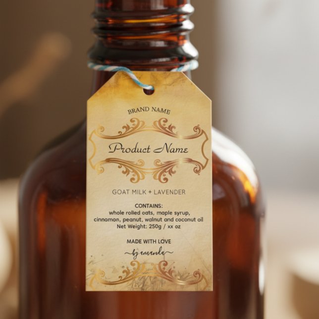 Balise de suspension Étiquette de style apothecair (Créateur téléchargé)