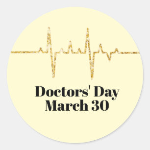 Balise Golden Sparkle Heart Rate Sticker