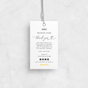 Balise Hang du logo personnalisé Merci d'affaires