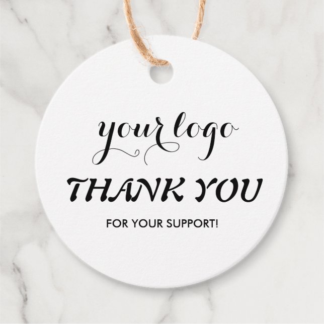 Balise Hang Étiquette du logo de l'entreprise (Devant)