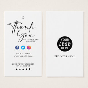 Balise Hang Étiquette du logo d'entreprise personn