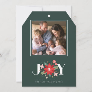 Balise Joy Flourish Carte de vacances - Pin