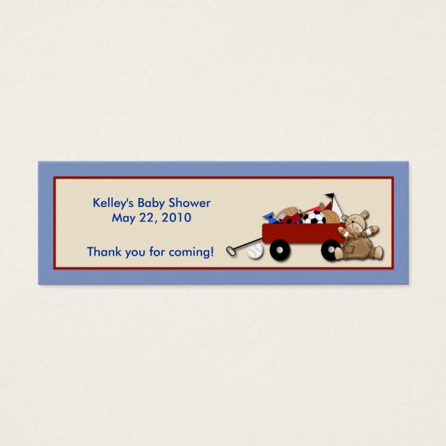 Balise Little Red Wagon TEDDY BEAR Party Favoriser (Devant)
