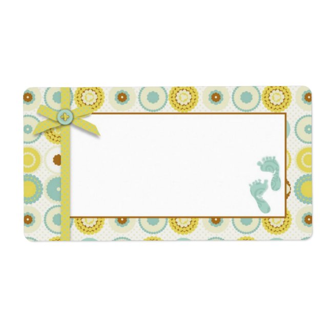 Balise Nom des orteils pour bébé (Devant)