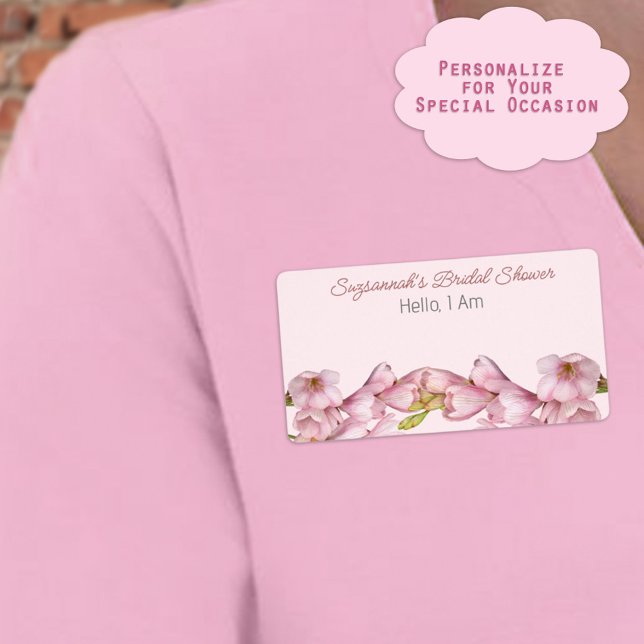 Balise Nom du Étiquette de la Fête des mariées inf (Custom label name tags ready for your special occasion. Simply write in names as guests arrive. )