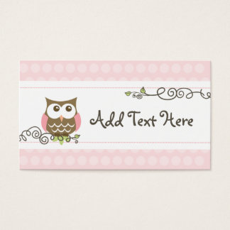 balise owl du baby shower personnalisé