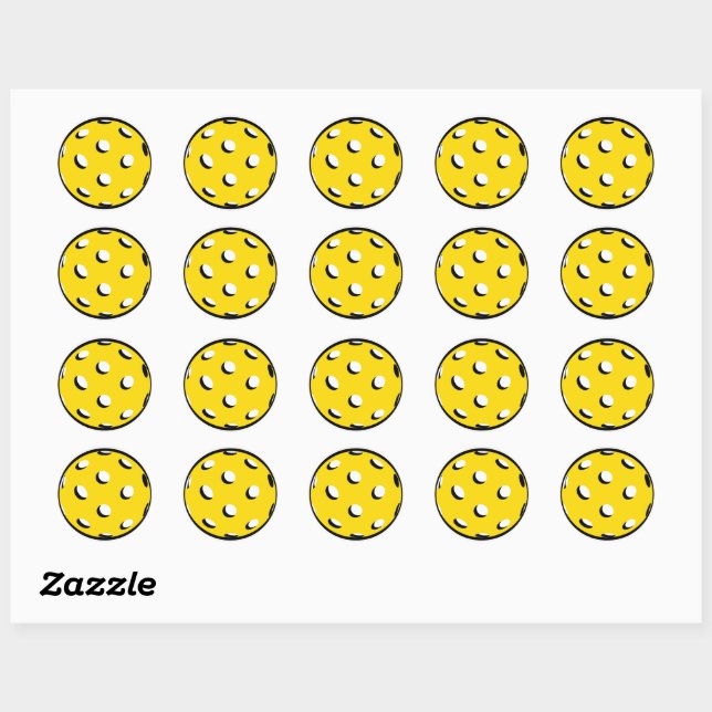 Balise Sticker Enveloppe du joueur de Pickleball (Feuille)