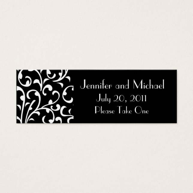 Balises Cadeau mariage damassé Favor (Devant)