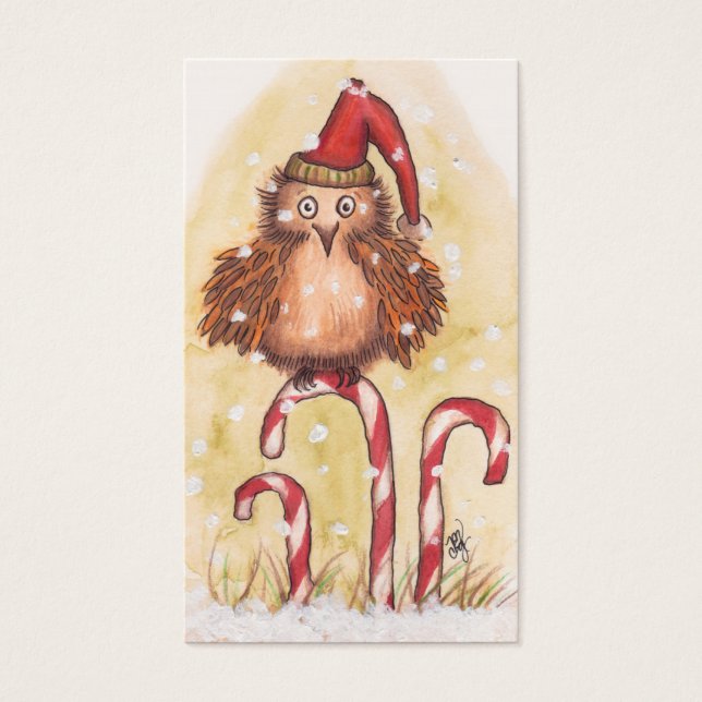 Balises cadeaux de Noël Owl (Devant)