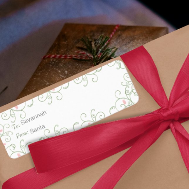 Balises cadeaux de Noël Redbud Swirl (Créateur téléchargé)