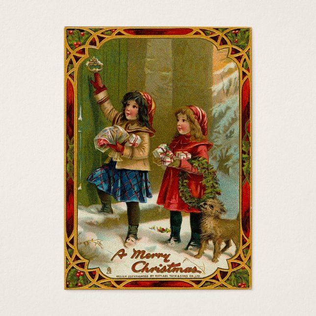 Balises cadeaux de Noël Vintage (Devant)
