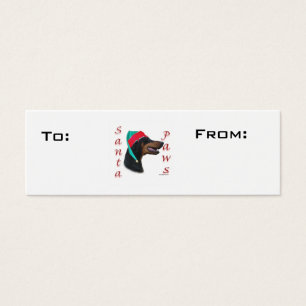 Balises cadeaux Doberman Pinscher Paws