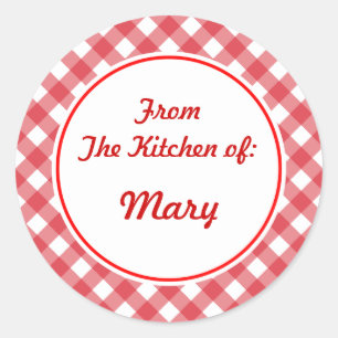 Balises Cadeaux Personnalisées de Cuisine Stickers