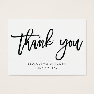 Balises de mariage blanc et noir Favour Cartes