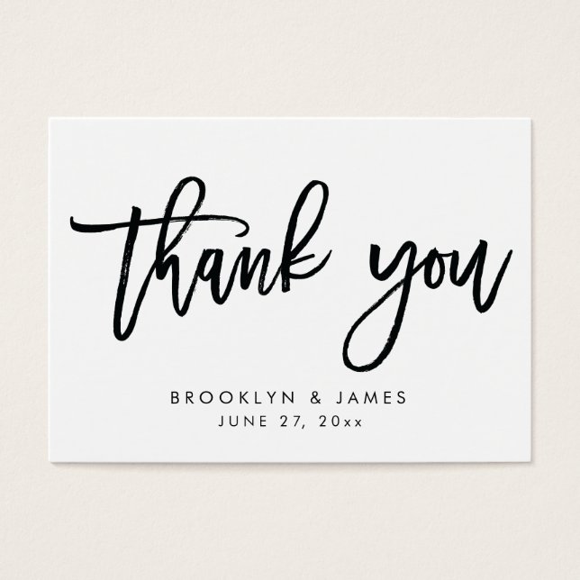 Balises de mariage blanc et noir Favour Cartes (Devant)