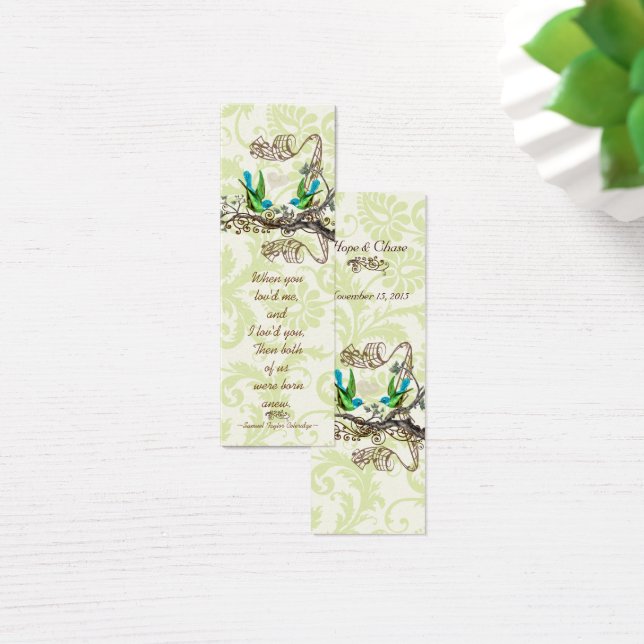 Balises de Mariage vintage Bird (Bureau)