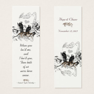 Balises de Mariage vintage Bird