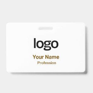 Balises de nom Brown Badges