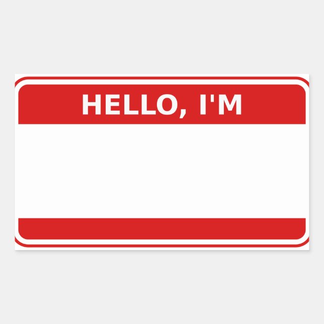 Balises de noms Sticker pour les événements (Devant)