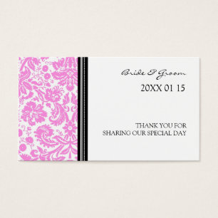 Balises de préférence Mariage damassé rose noir