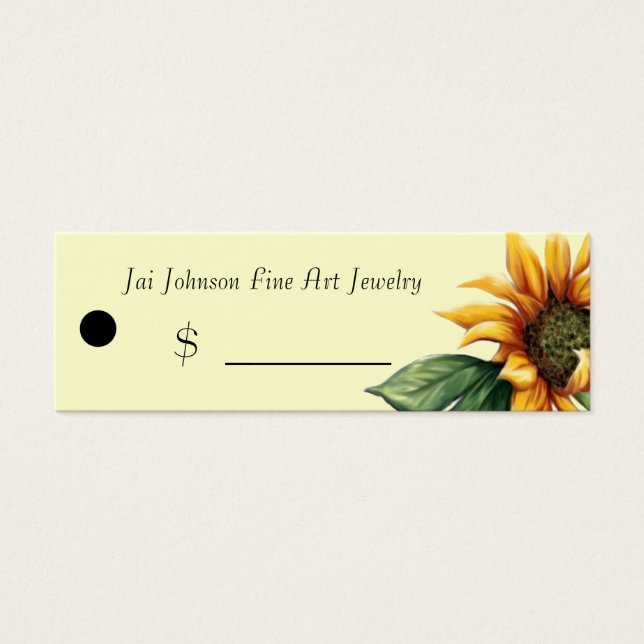 Balises de prix des marchandises (Tournesol) (Devant)