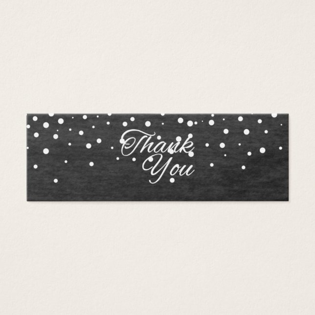 Balises Favor de mariage de Merci simple Script Pa (Devant)