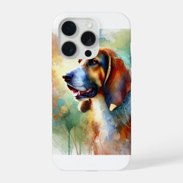 Balkan Hound Harmony 010924AREF135 - Watercolor iPhone Case (Back)