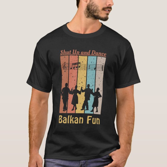 Balkan party vintage retro design T-Shirt (Front)