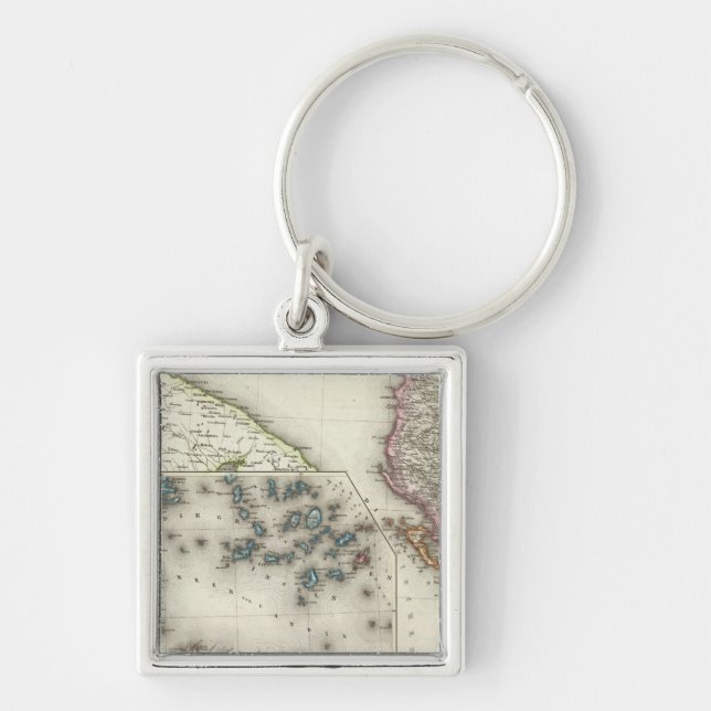 Balkan Peninsula, Greece Keychain (Front)