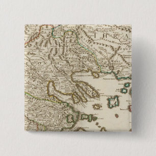 Balkan Peninsula, Greece, Macedonia 2 Inch Square Button